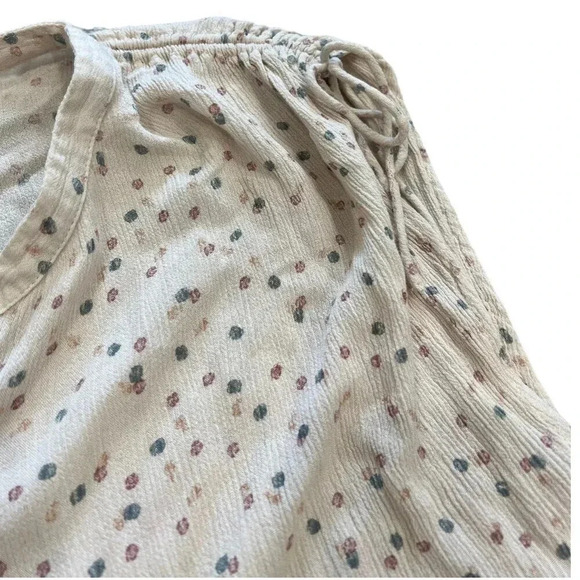 The Korner Beige Polka Dot Viscose Blouse XS - Picture 2 of 4